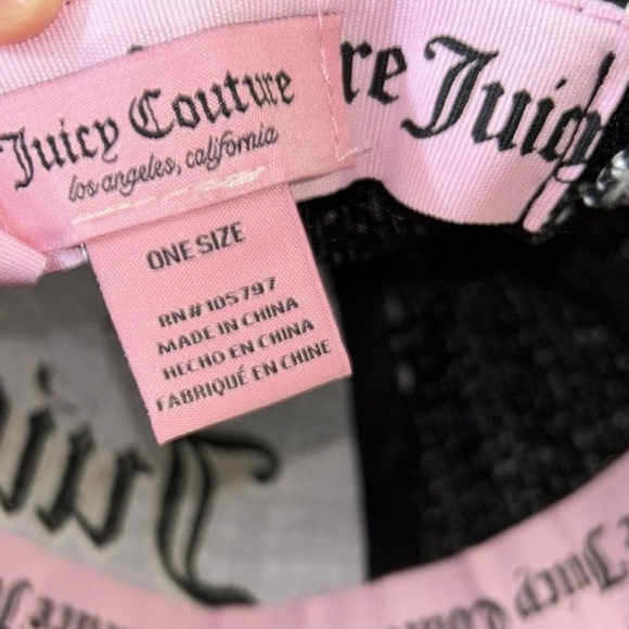 COPY - Juicy Couture Houndstooth Black and White Tweed Baseball Cap new with ta… - Picture 7 of 10